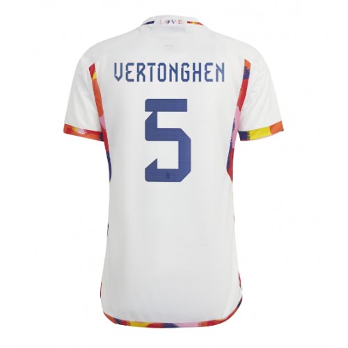 Moški Nogometni dresi Belgija Jan Vertonghen #5 Gostujoči SP 2022 Kratek Rokav